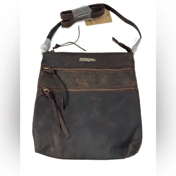 Leather ESTALON Crossbody Bags/Bifold Wallet set - Picture 5 of 15